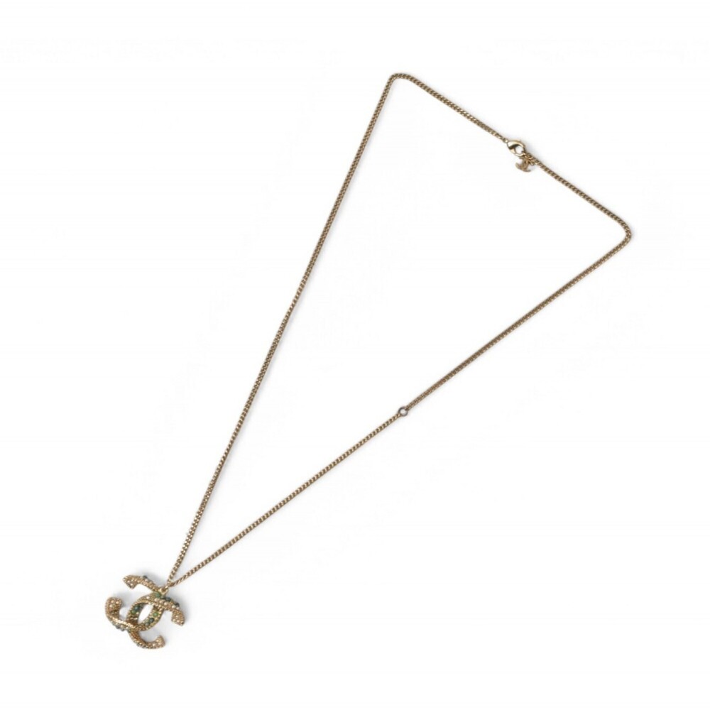 CHANEL Authentic Gold Logo Necklace - Picture 6 of 8